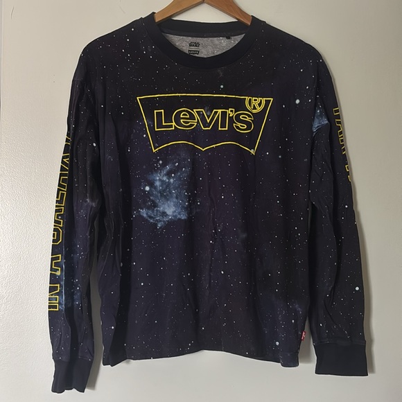 Levi's Tops - Levi's Star Wars Purple Galaxy Long Sleeve Shirt
